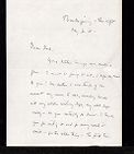 Letter from Eudora Welty to Robert Penn Warren